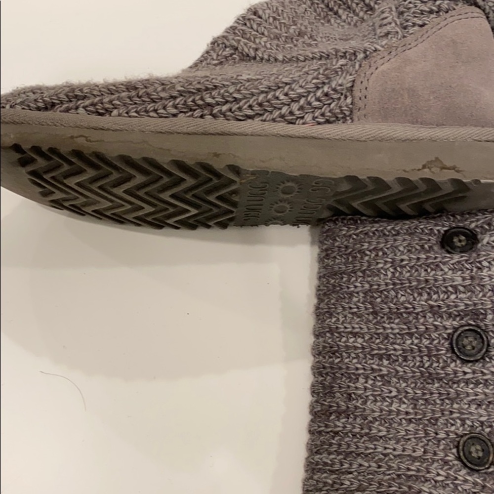 UGG Classic Cardy Knit Boot In Grey - Picture 12 of 13